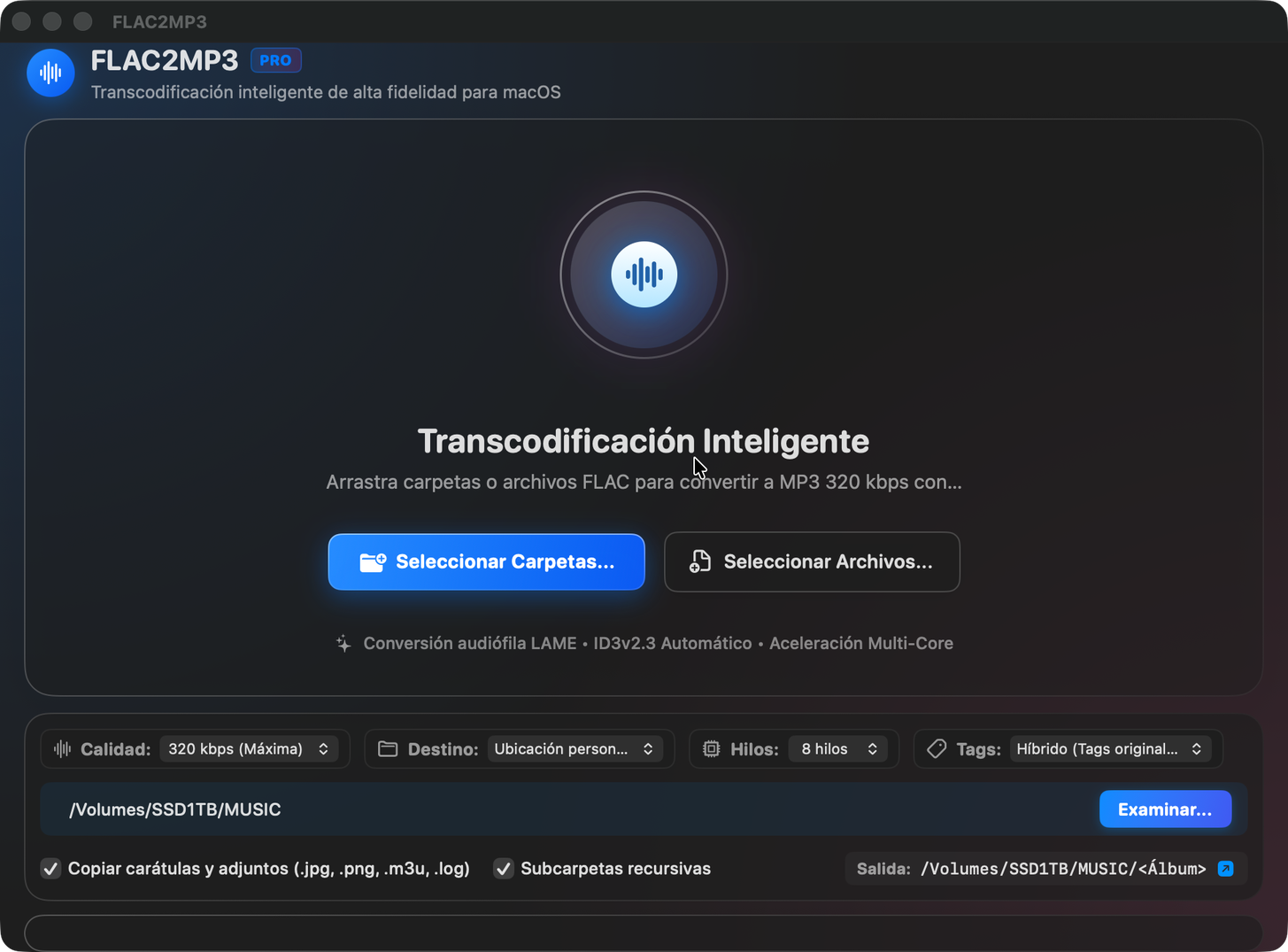 FLAC2MP3 - resultados del lote
